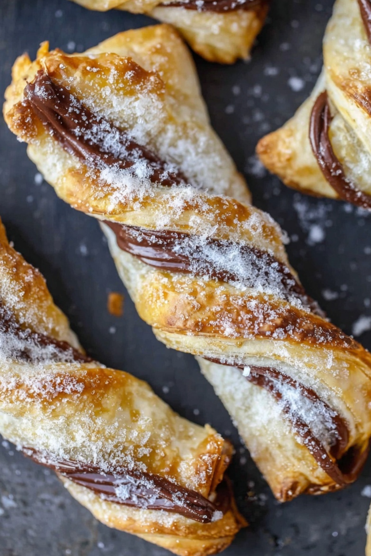 Puff Pastry Nutella Twists fresh out of the oven
