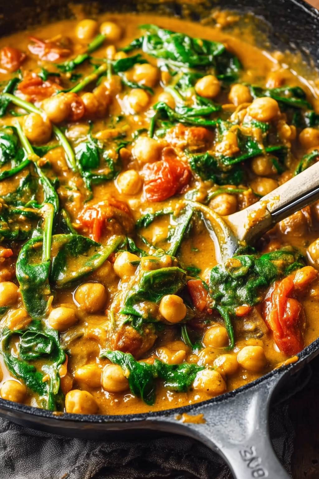 Chickpea and Spinach Curry – Simple & Delicious Vegan Recipe - ZazaCook