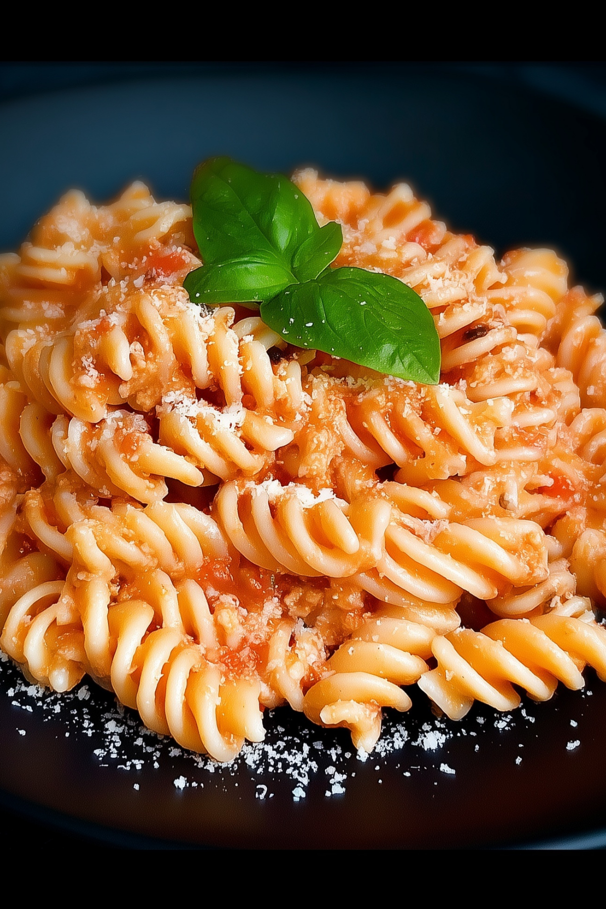 Ground turkey pasta with creamy sauce