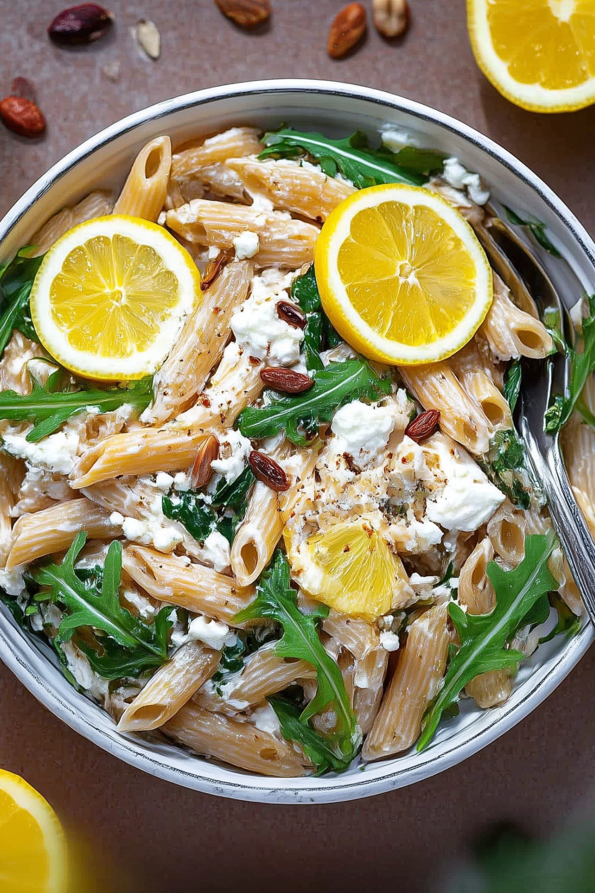 One Pot Lemon Ricotta Pasta with Arugula recipe
