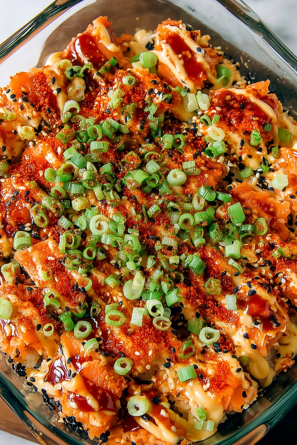 Spicy Salmon Sushi Bake Recipe