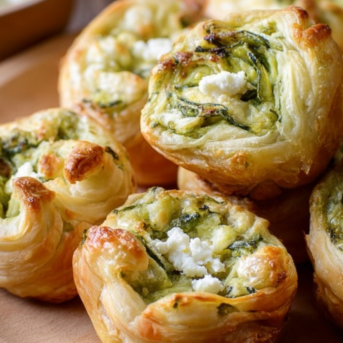 Spinach Puffs – Easy & Cheesy Party Favorite - ZazaCook