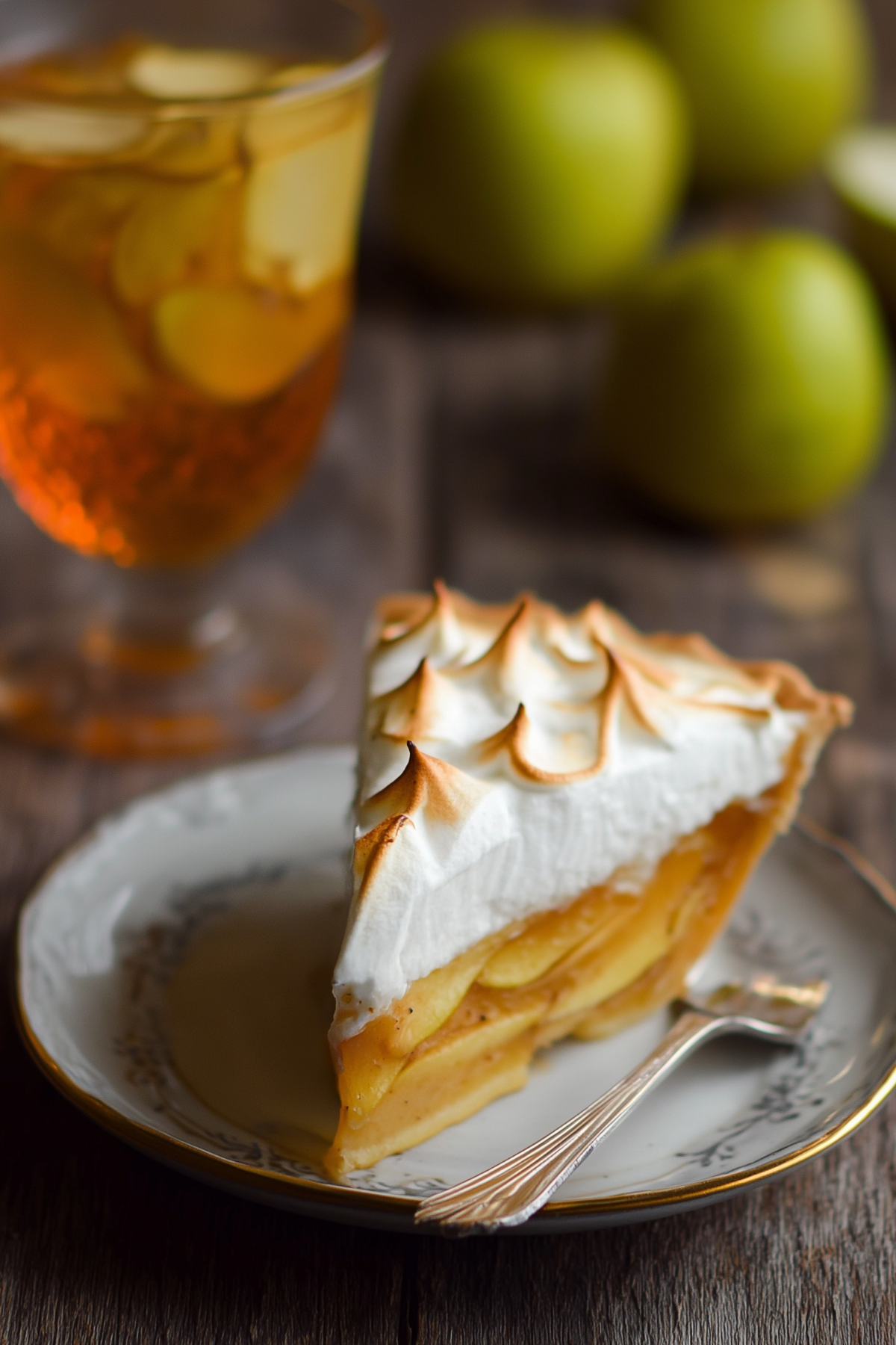 Irish Apple Amber traditional apple meringue dessert