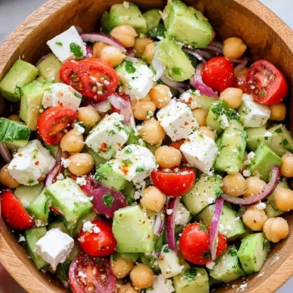 Chickpea Feta Salad