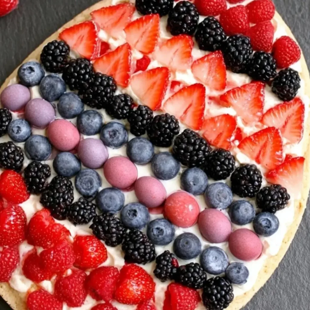 Easter Egg Fruit Pizza