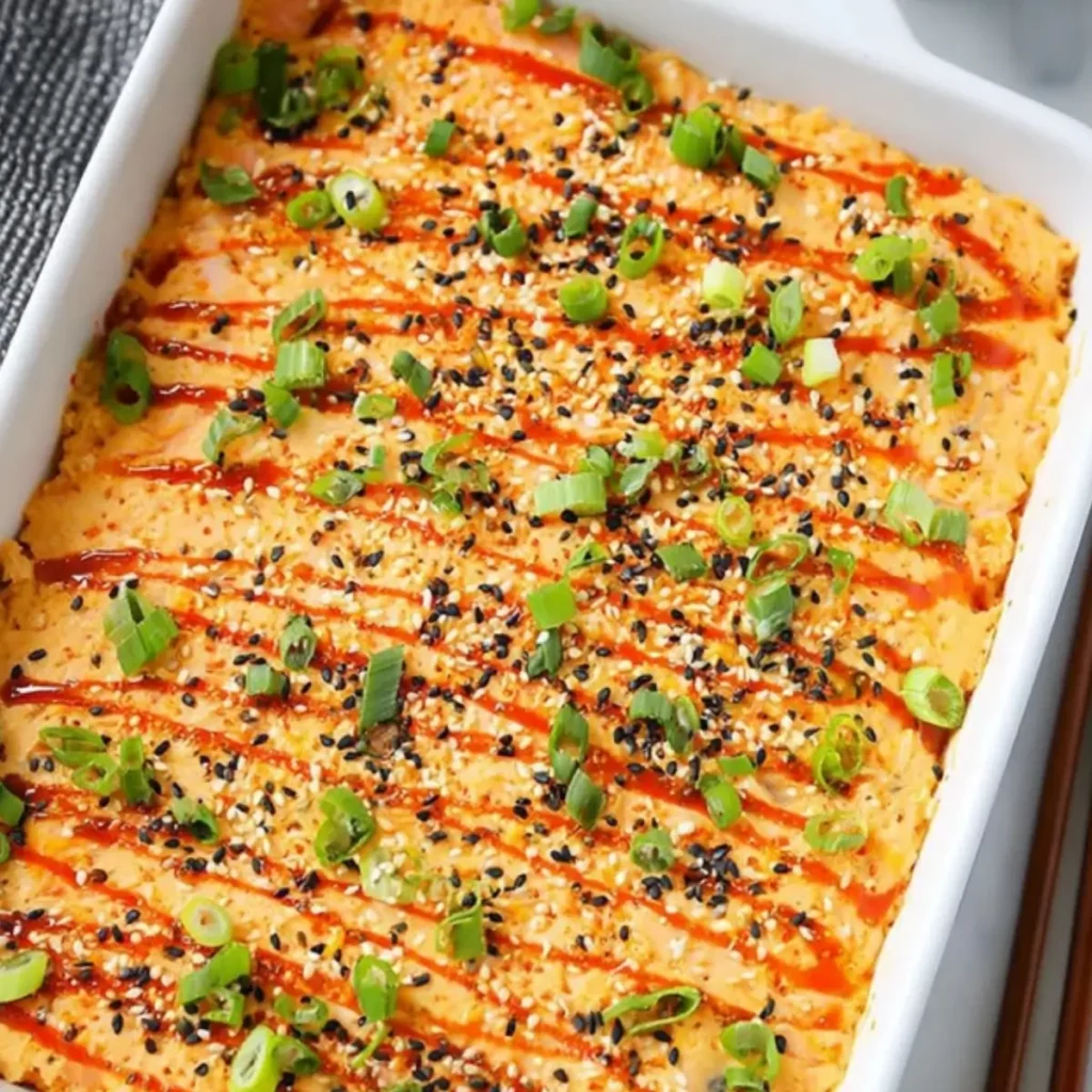 Salmon Sushi Bake