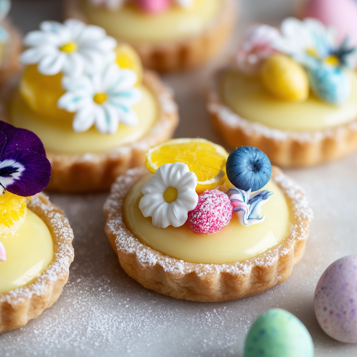 Easter Mini Lemon Tarts – Easy & Irresistible Recipe - ZazaCook