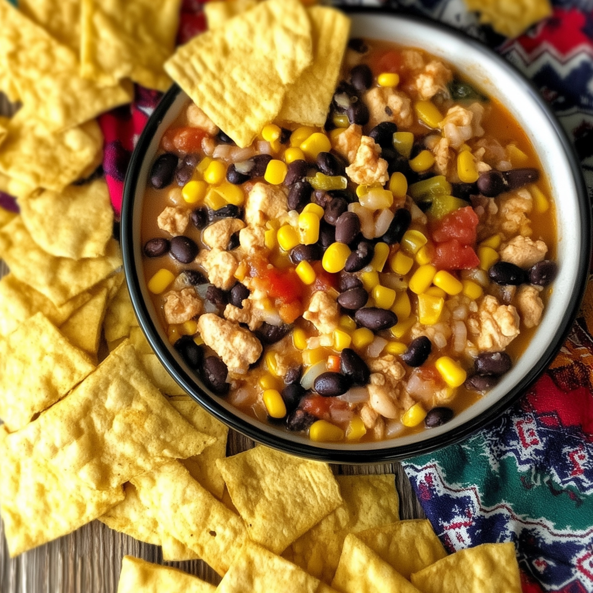 High Protein Taco Soup - Best Creamy Healthy Recipe - ZazaCook