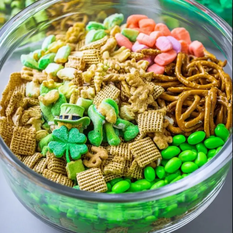 : Leprechaun Bait sweet and salty St. Patrick’s Day snack mix