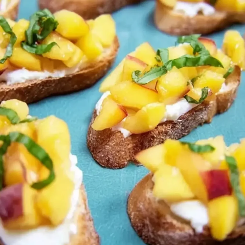 Peach Bruschetta