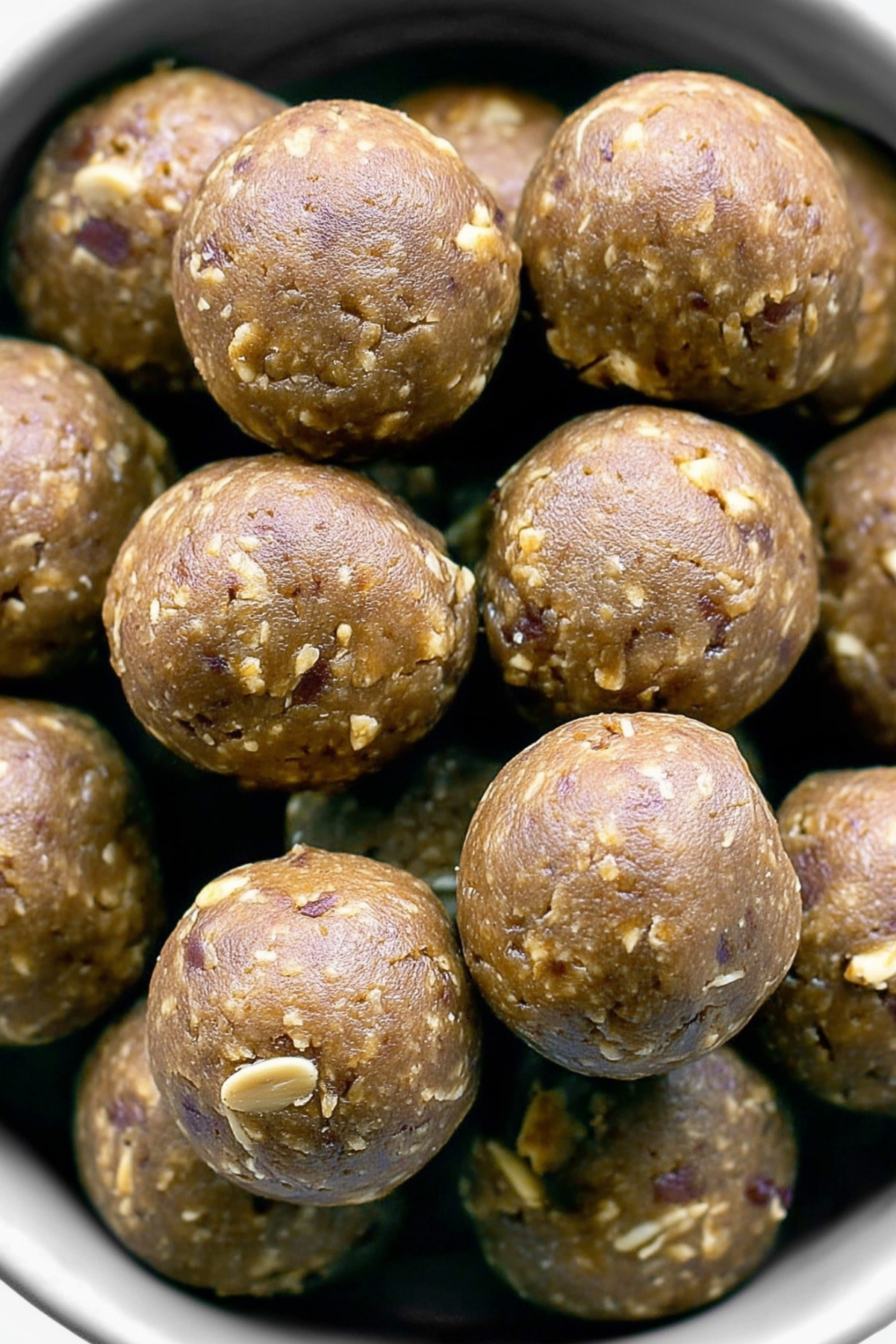 Pumpkin Protein Balls made with oats, pumpkin puree, and protein powder