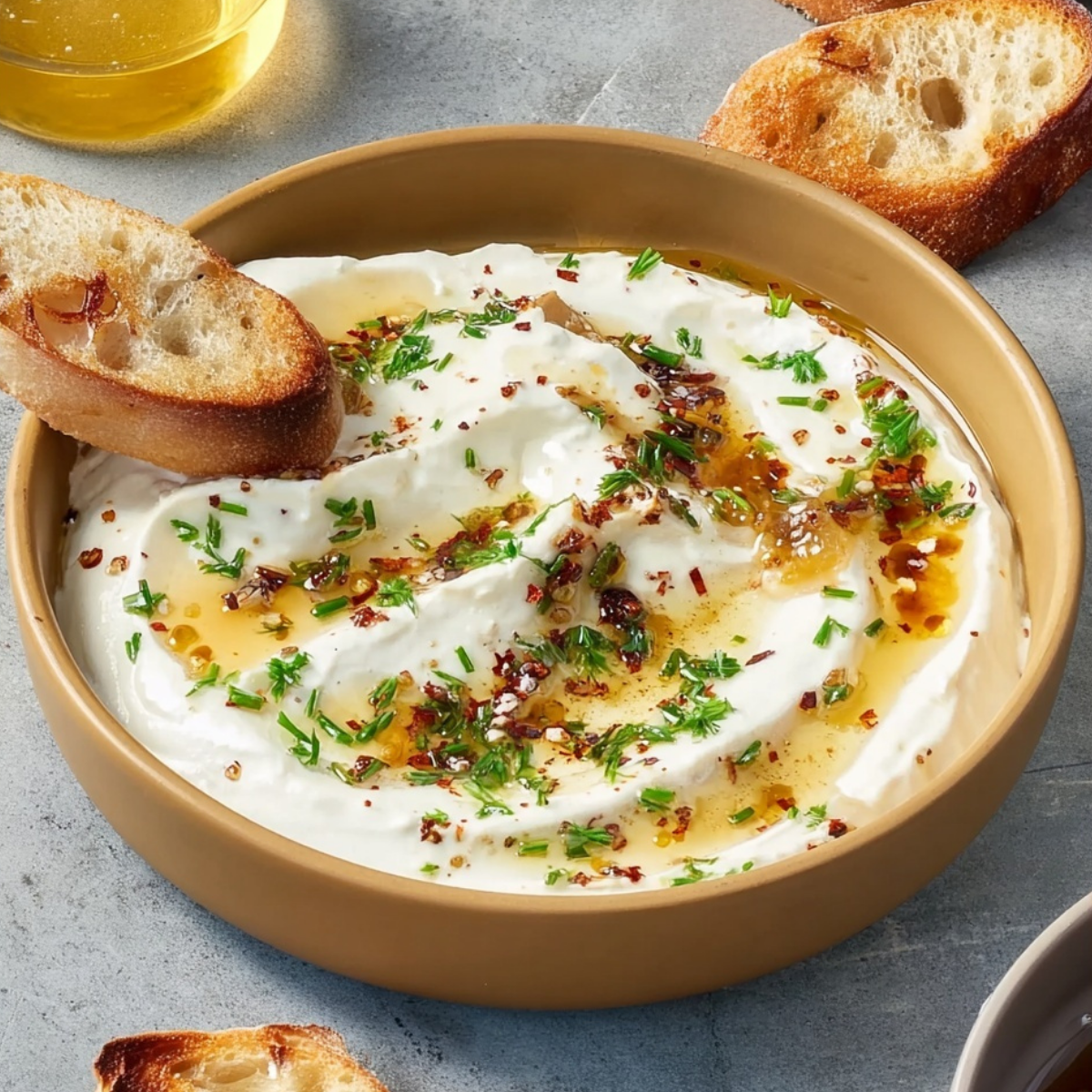 Whipped Ricotta Dip with Hot Honey – Easy Party Dip - ZazaCook