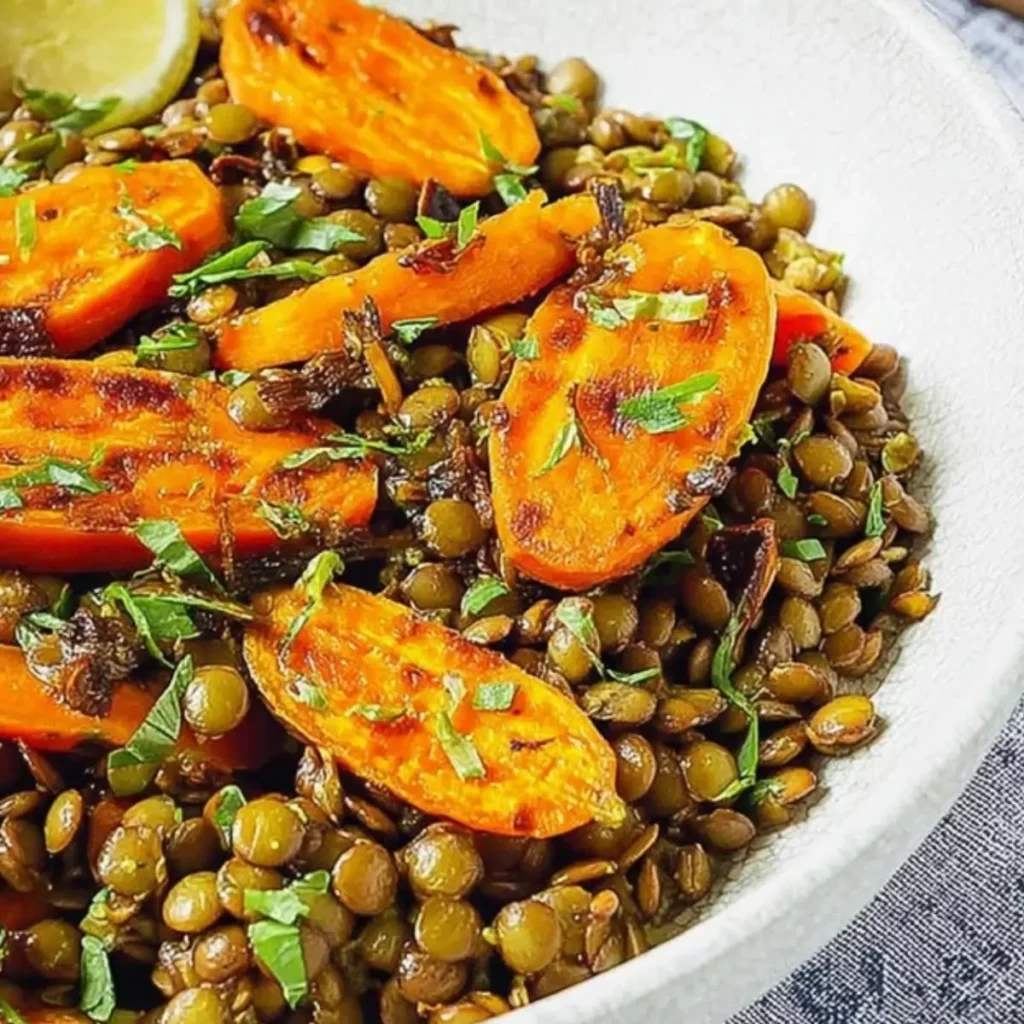 Moroccan Lentil and Roasted Carrot Salad
