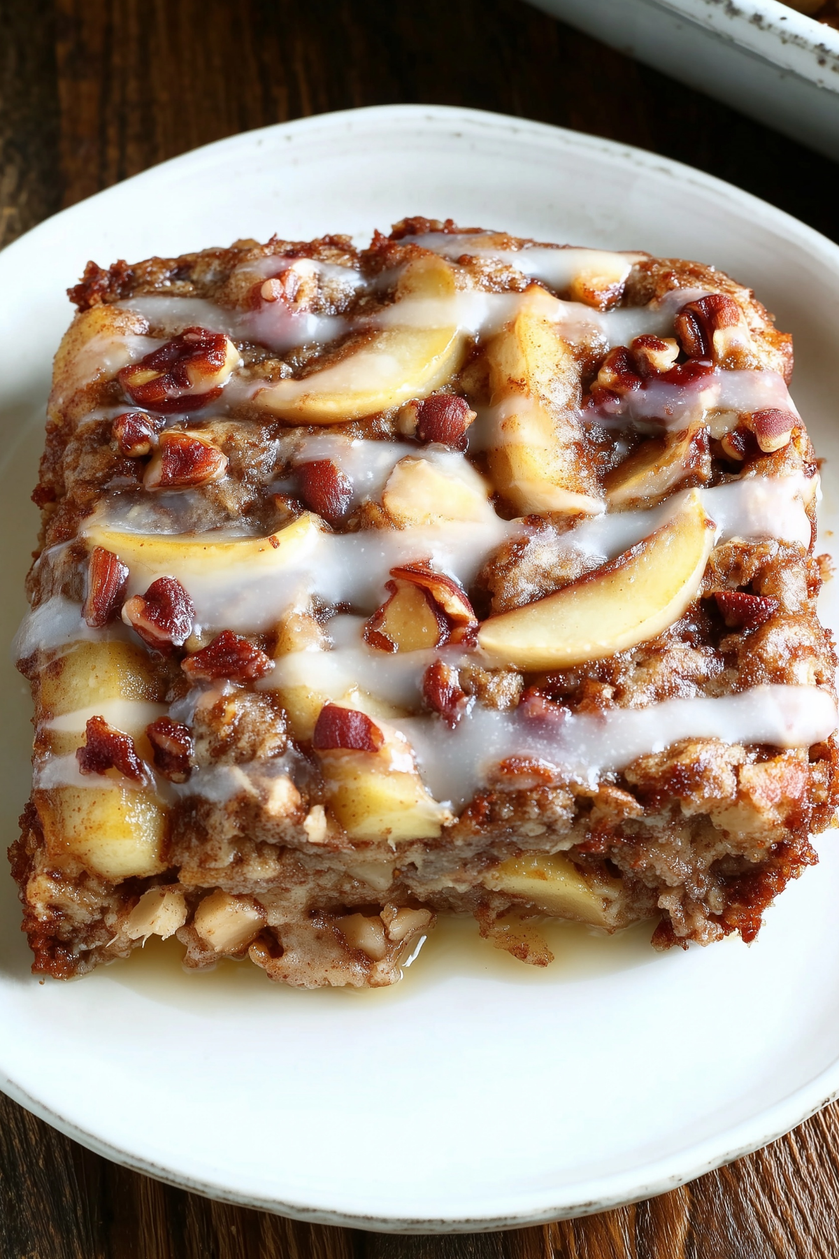 Oatmeal Apple Breakfast Bake with fresh apples and cinnamon