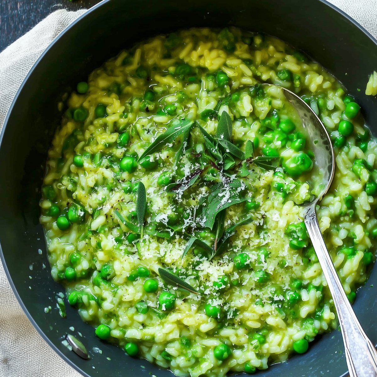 Spring Pea Risotto – Creamy & Easy Recipe - ZazaCook