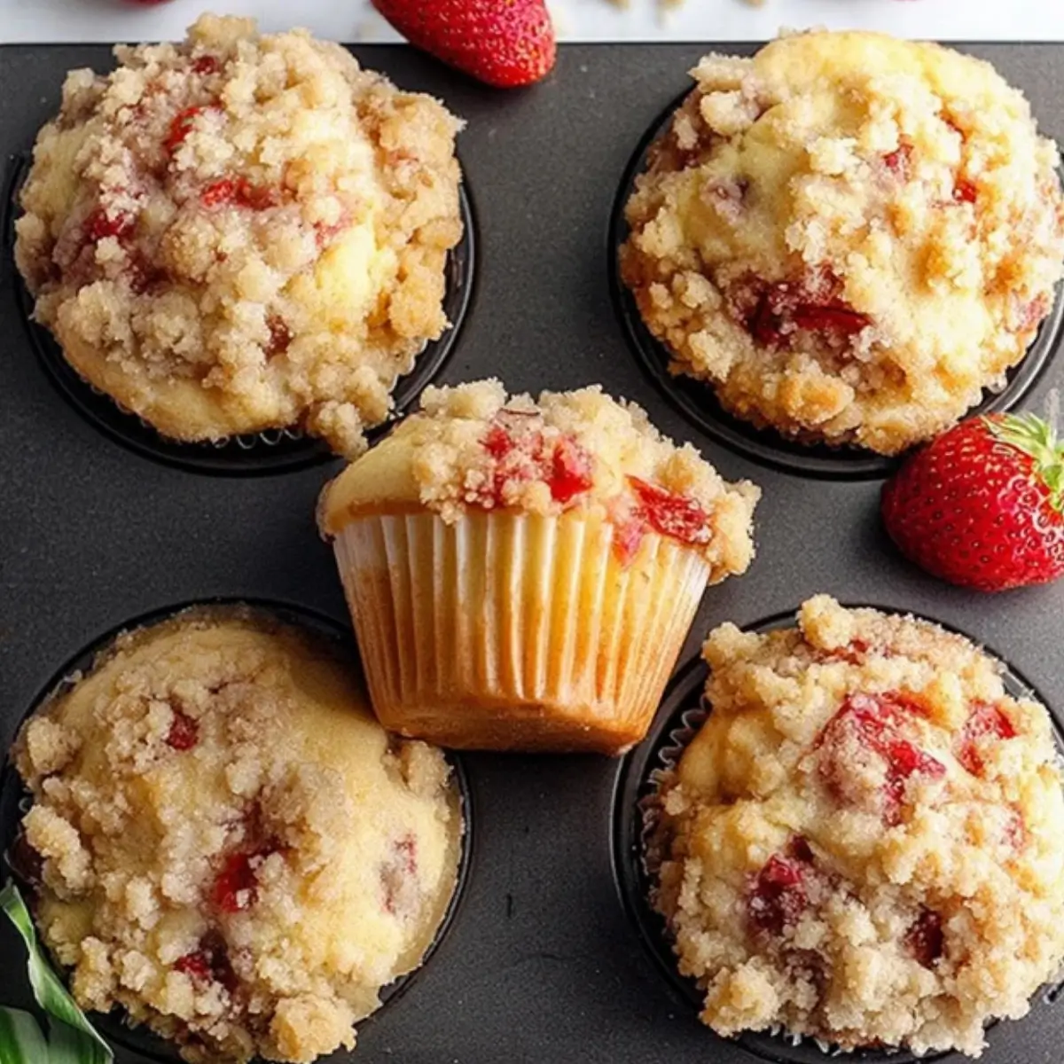 Fresh Strawberry Muffins