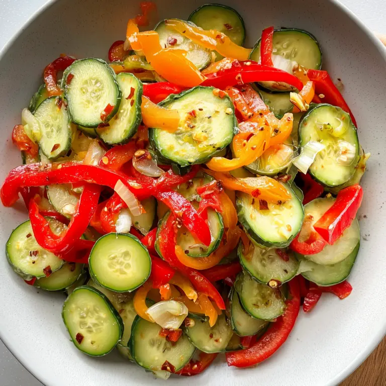 Cucumber and Sweet Pepper Salad