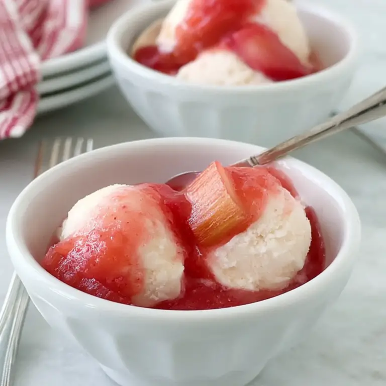 Rhubarb Sauce for Ice Cream – Easy Homemade Favorite
