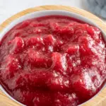Homemade Stewed Rhubarb recipe with sweet tart rhubarb topping